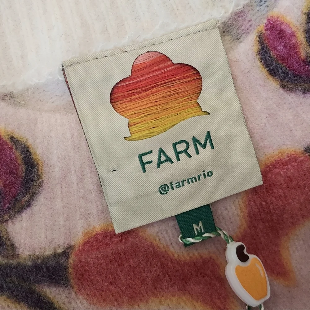 Farm Rio Winter Garden Floral Sweater Size Medium NEW NWT Pullover Crewneck - Picture 10 of 15